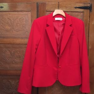 Calvin Klein Red Women’s Blazer. Size 12. New!